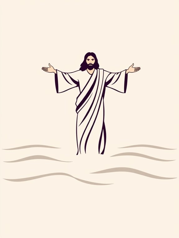 jesus walking on water