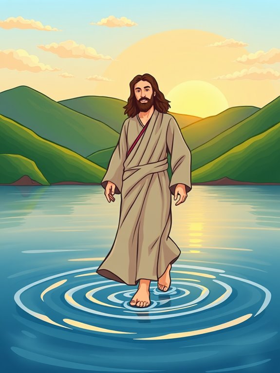 jesus walking on water