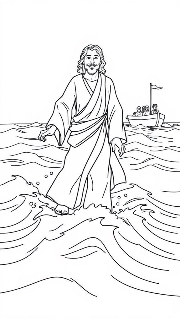 jesus walking on water