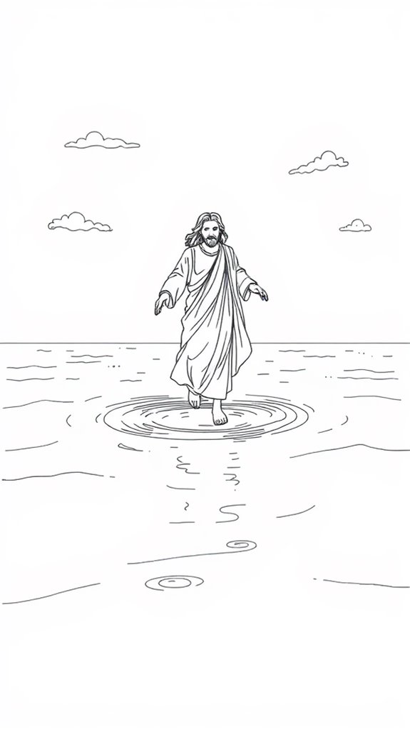 jesus walking on water