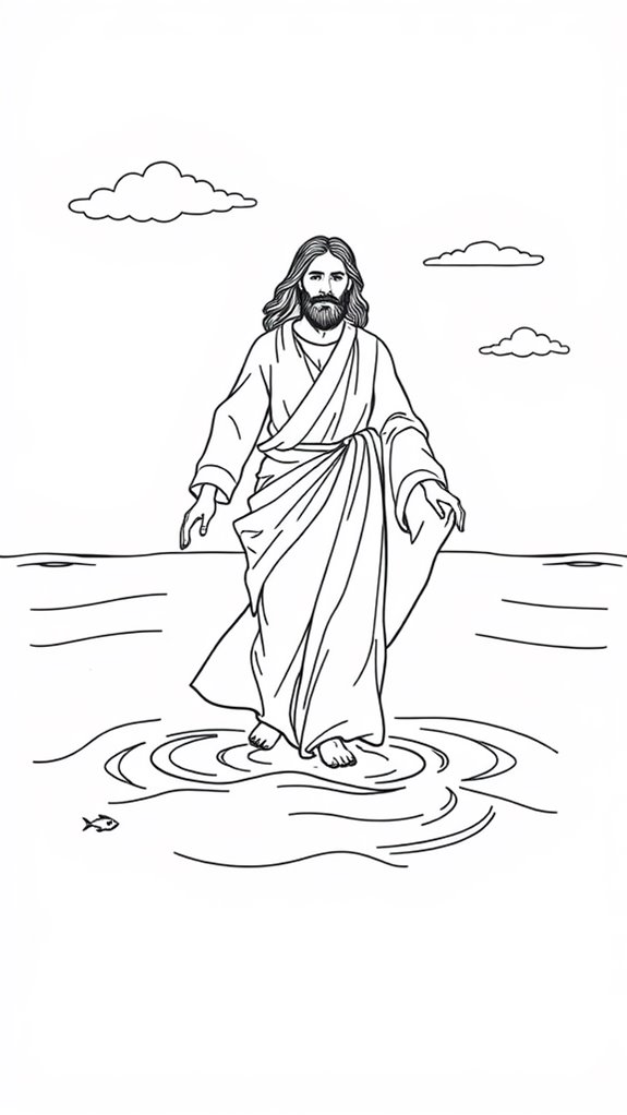 jesus walking on water