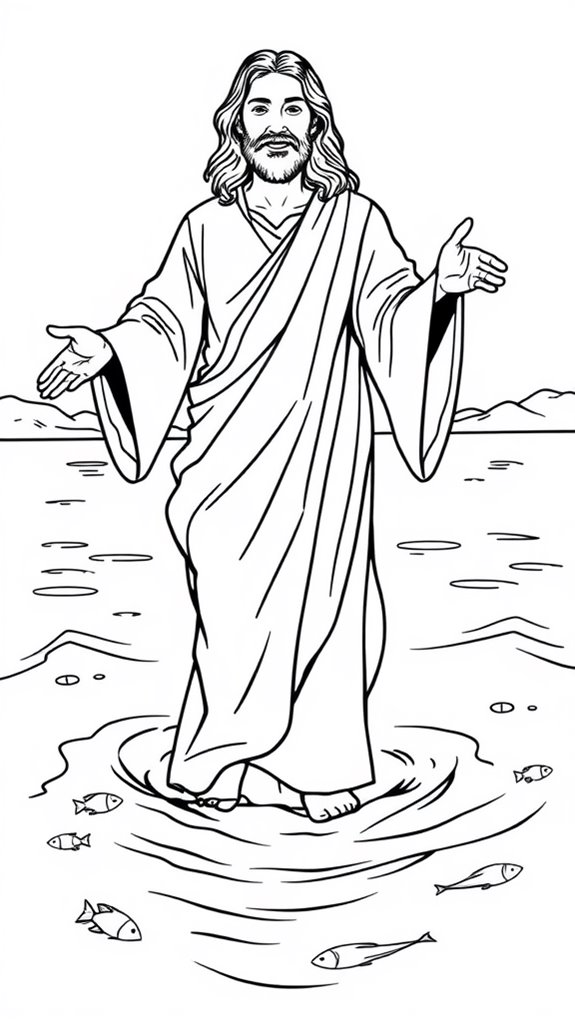 jesus walks on water