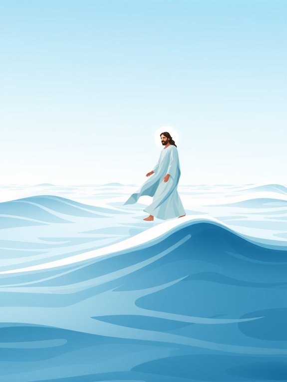 jesus walks on water