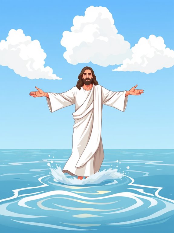 jesus walks on water