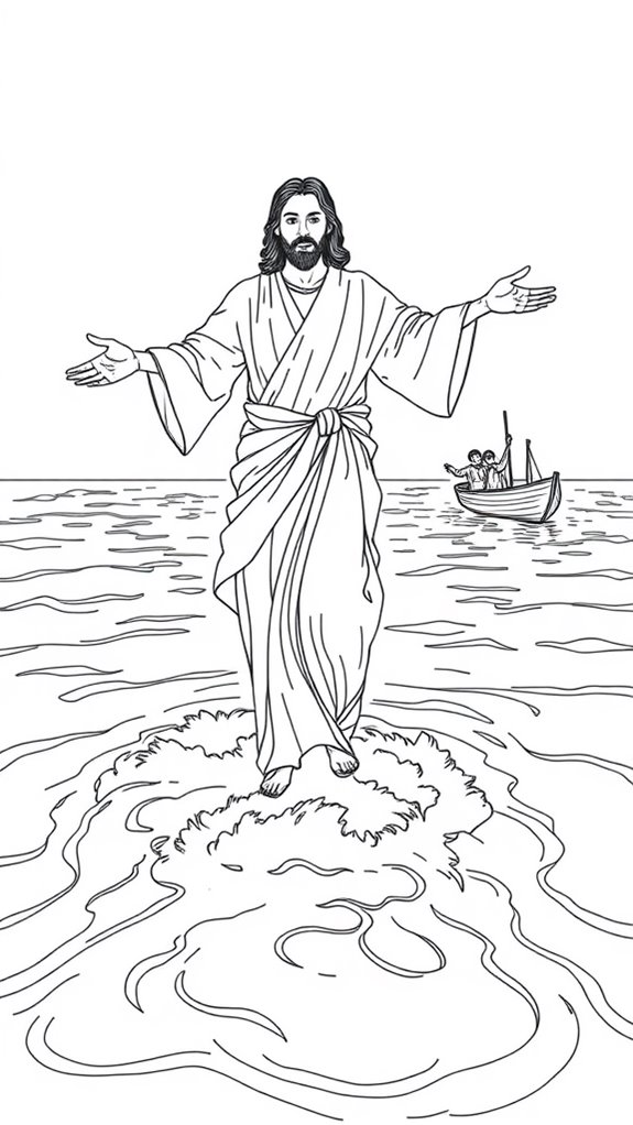 jesus walks on water