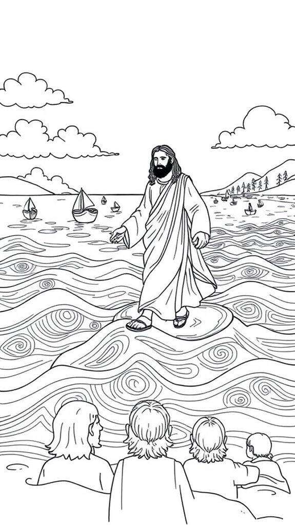 jesus walks on water