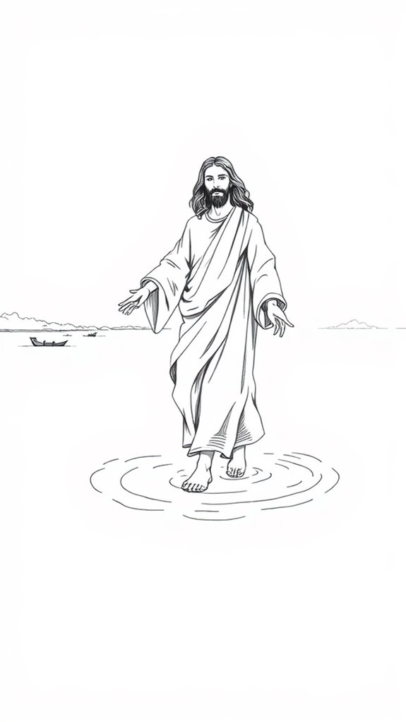 jesus walks on water