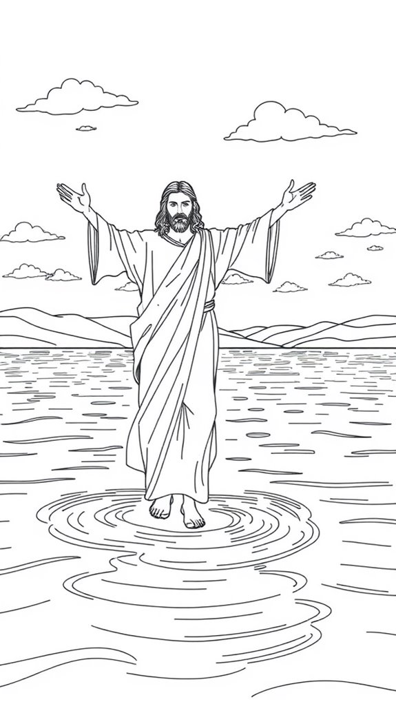 jesus walks on water