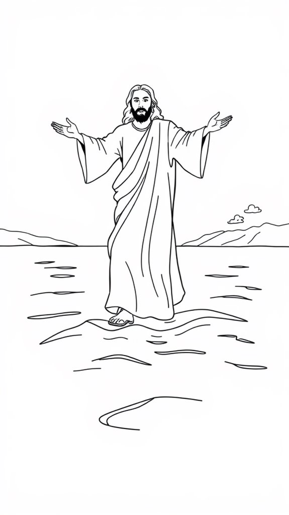 jesus walks on water