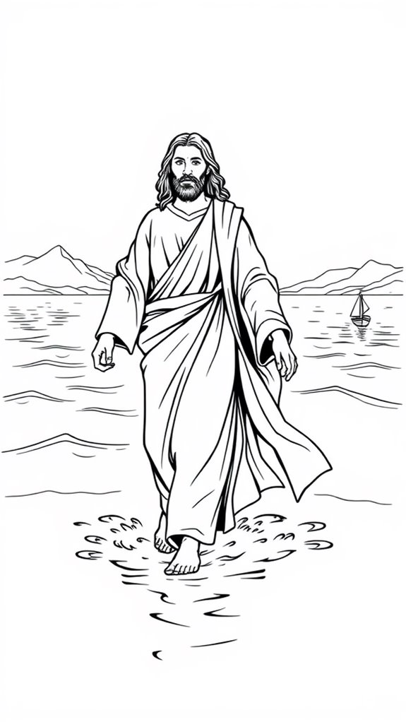 jesus water miracle illustration