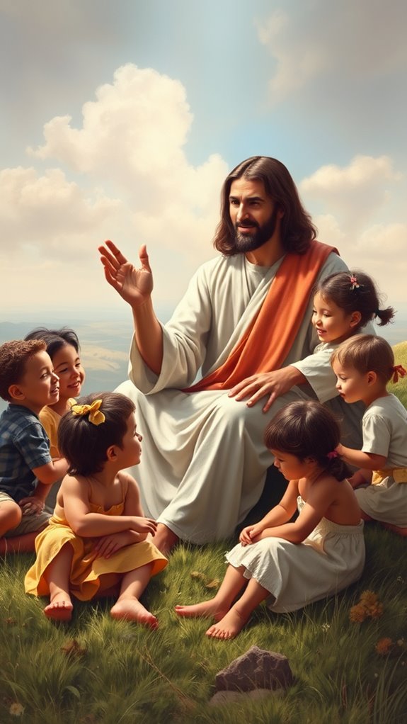 jesus with children portrait