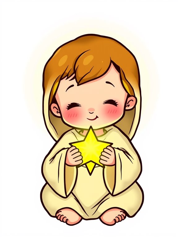 jesus with star image