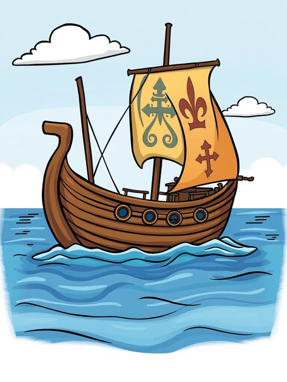 jonah s ship clipart illustration