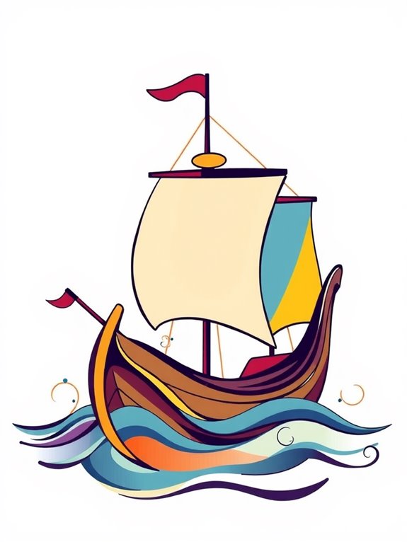 jonah s ship clipart illustration