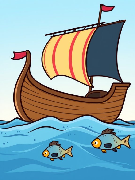 jonah s ship clipart illustration