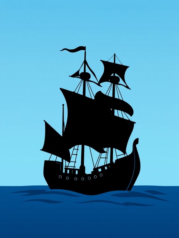 jonah s ship clipart silhouette