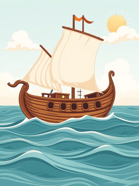 jonah s ship decorative clipart