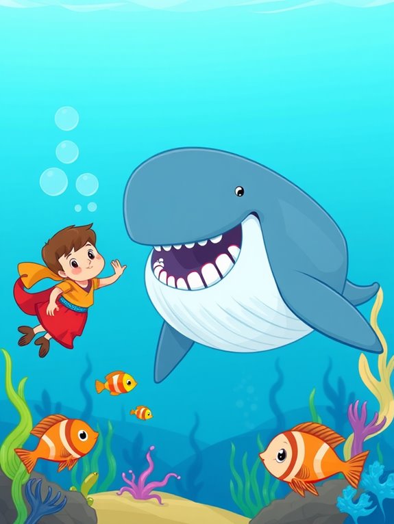 jonah underwater clipart image