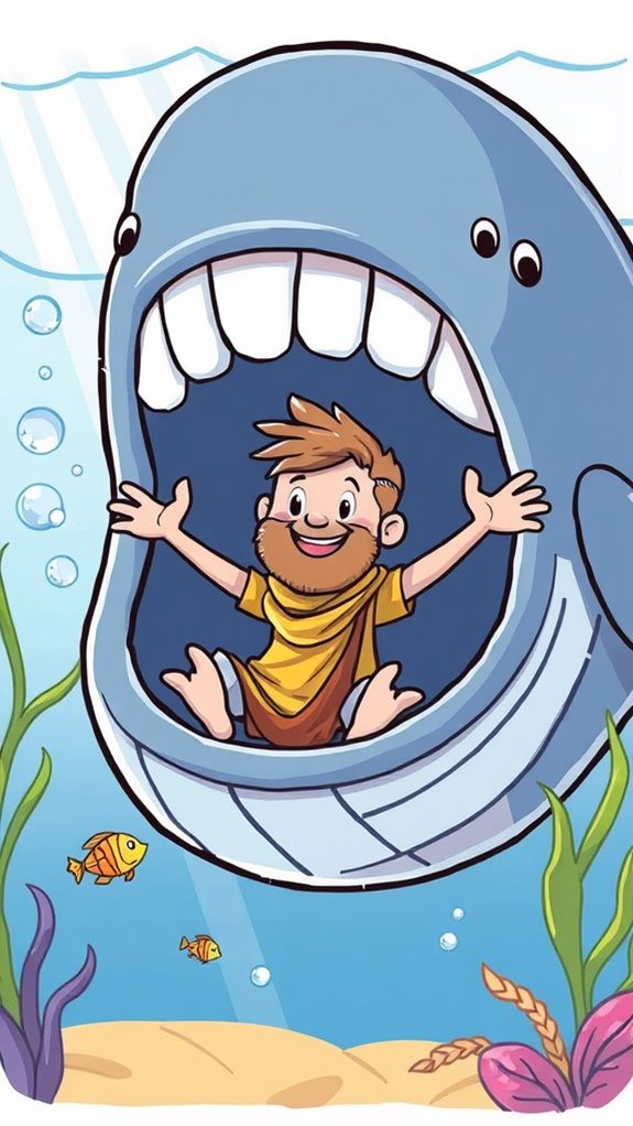 jonah whale cartoon drawing