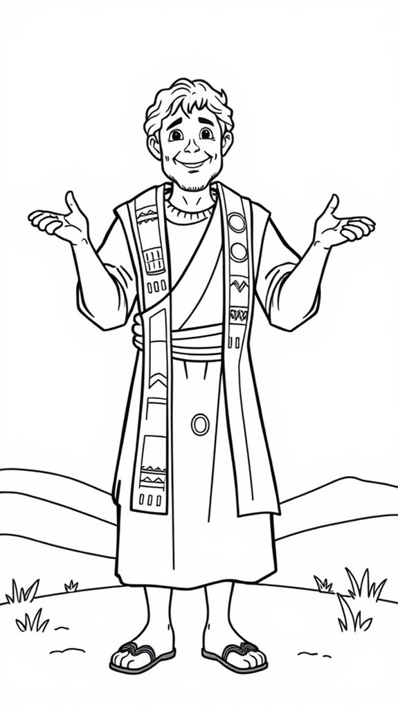 joseph coloring page design