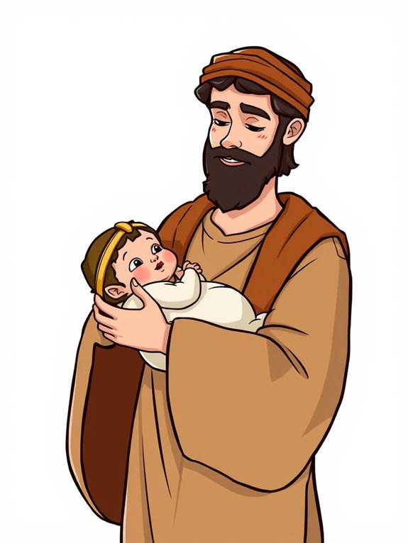 joseph nativity scene clipart