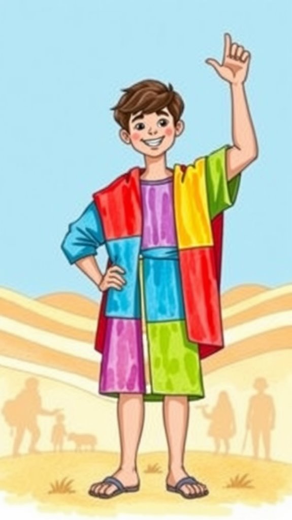 joseph s colorful coat illustration