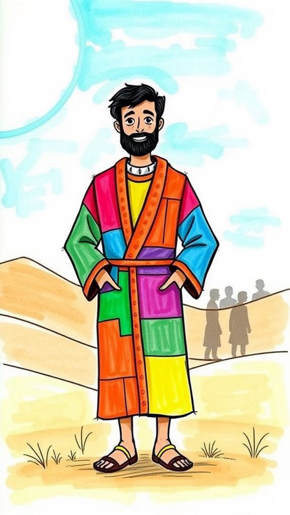 joseph s vibrant coat illustration