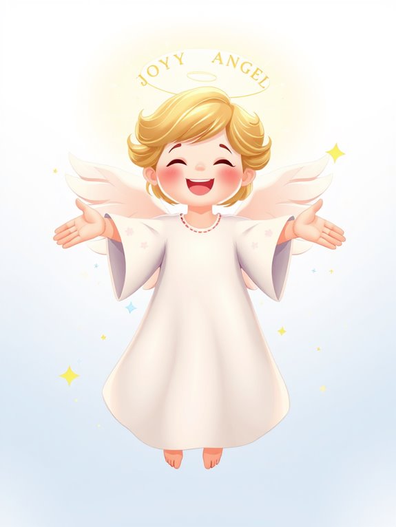 joyful angel clipart image