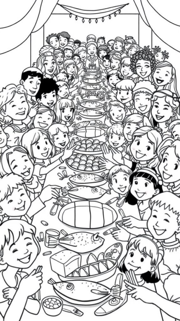 joyful celebration coloring page