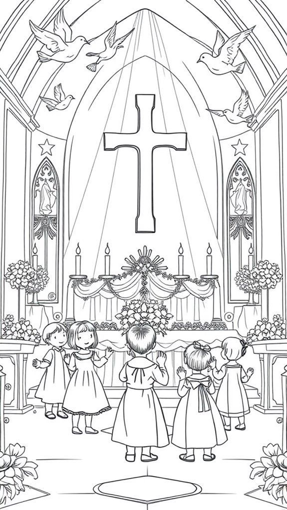 joyful communion prayer coloring