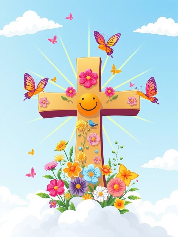 joyful cross clipart image