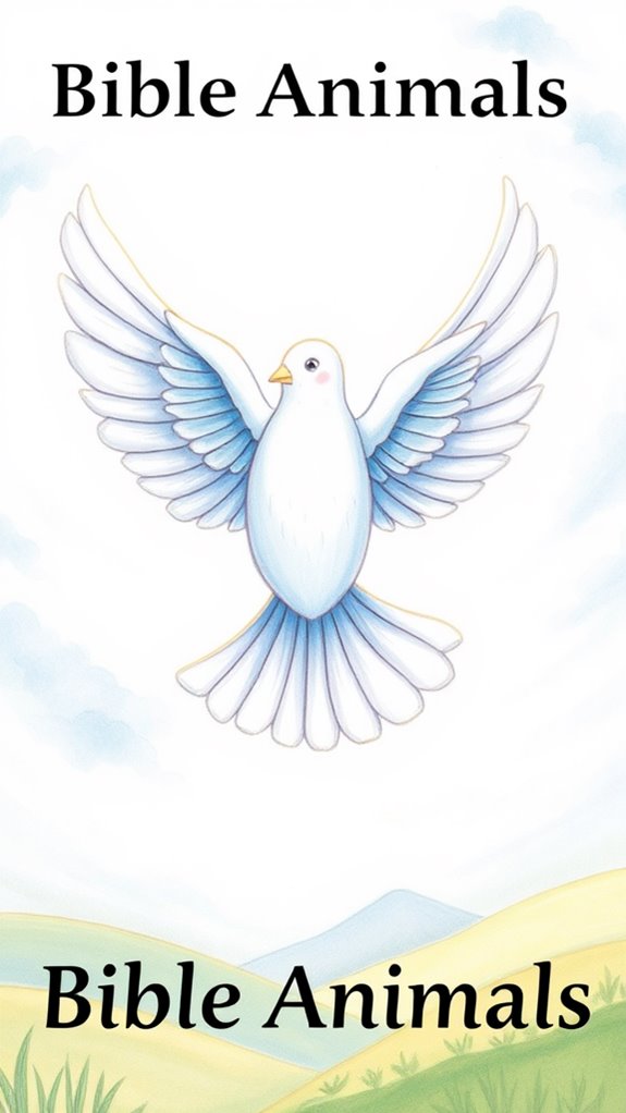 joyful dove illustration art