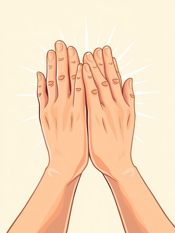 joyful prayer hands clipart