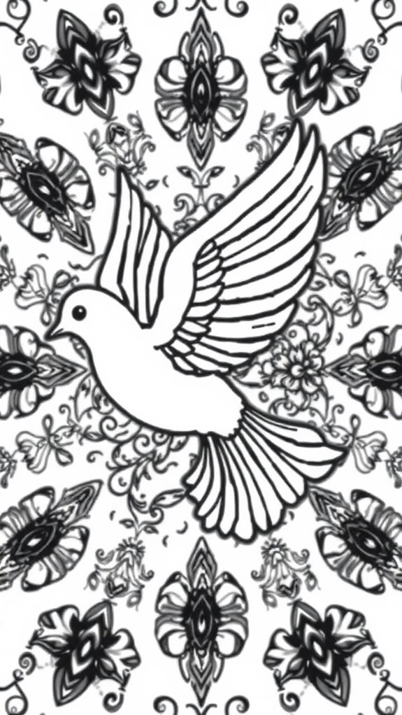 kaleidoscope holy spirit dove