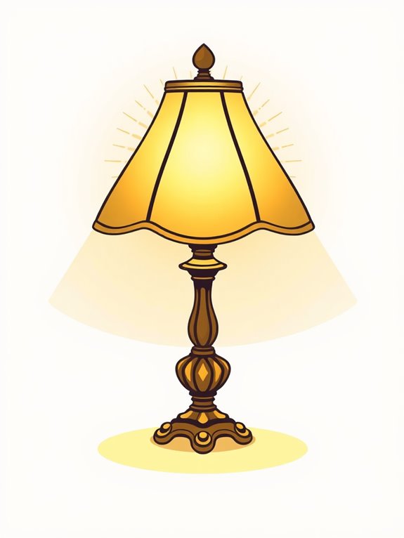 lamp illustration graphic design