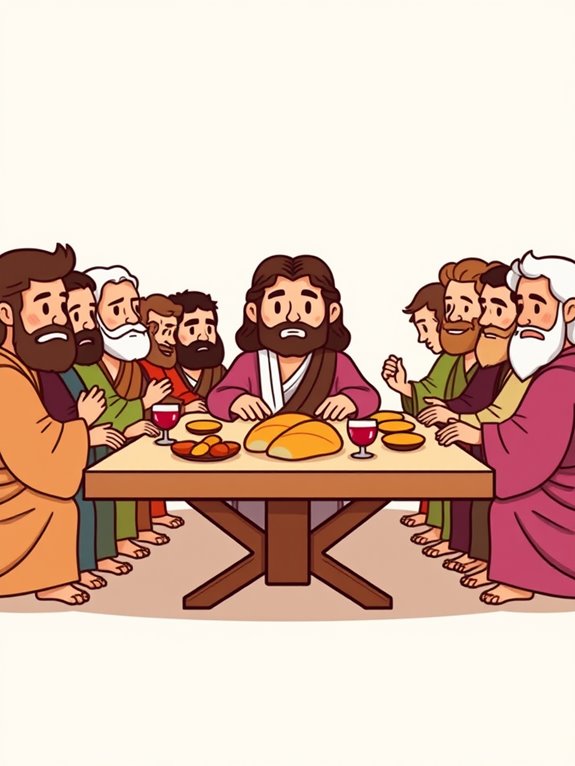 last supper icon clipart