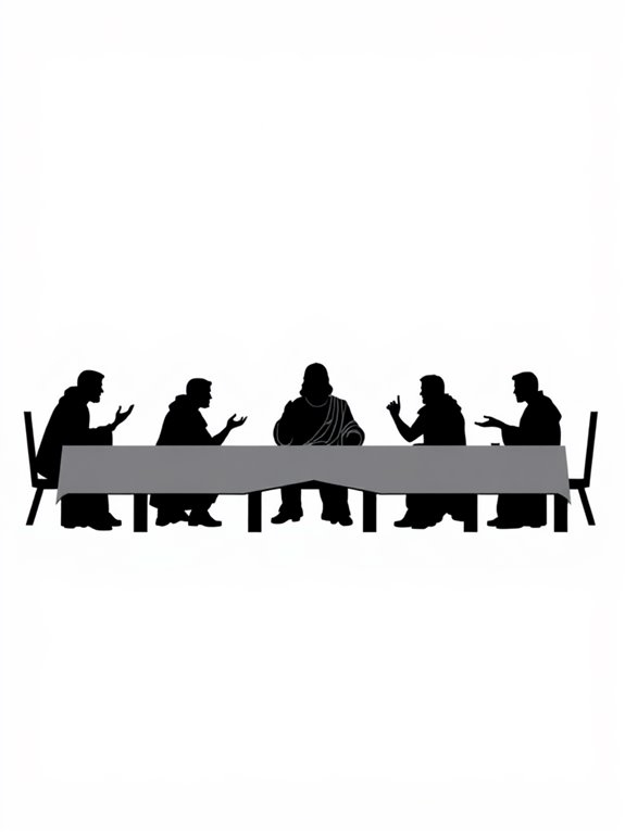 last supper silhouette artwork