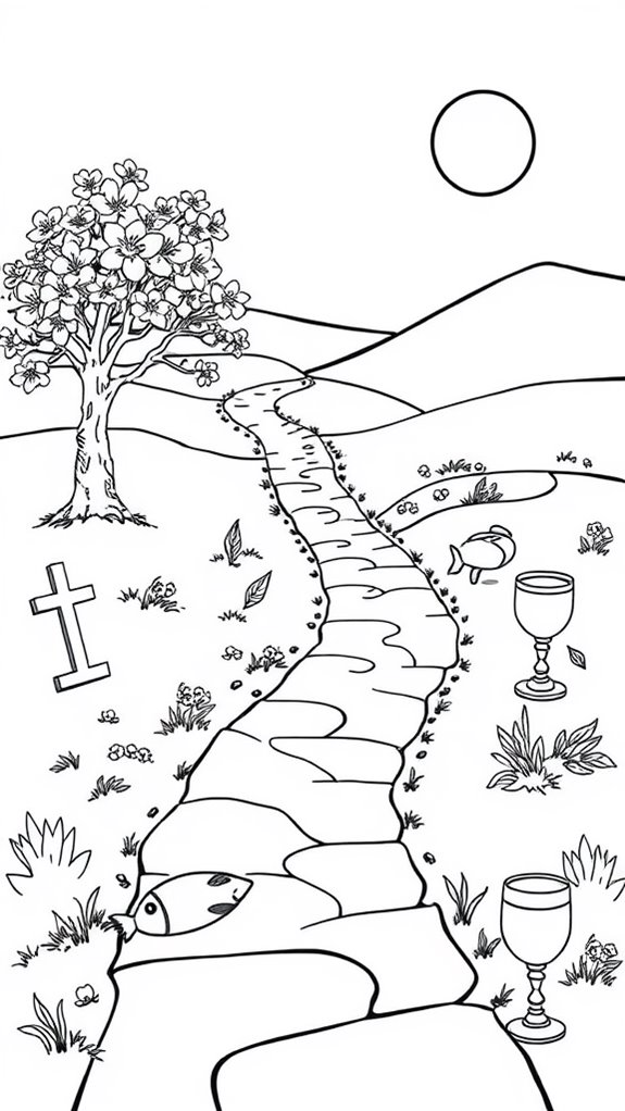 lent themed coloring activity