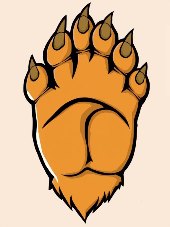 lion s paw graphic illustration