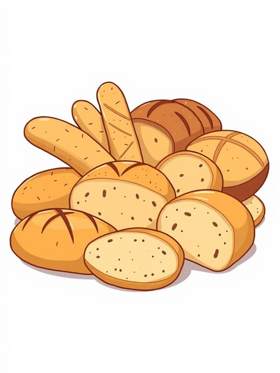 loaves of bread illustration