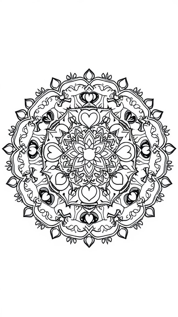 mandala coloring page design