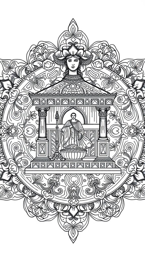 mandala coloring page design