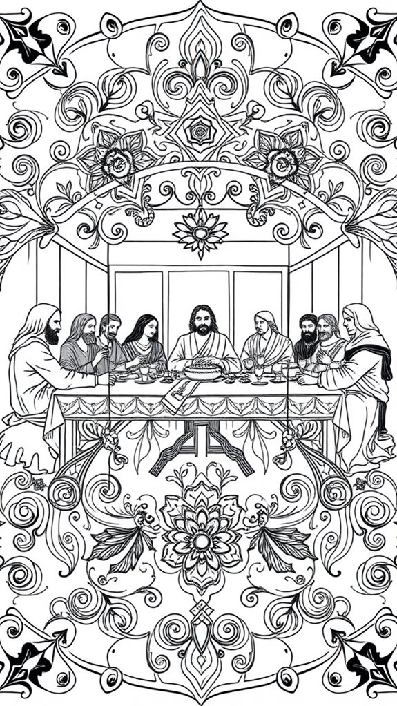 mandala last supper art