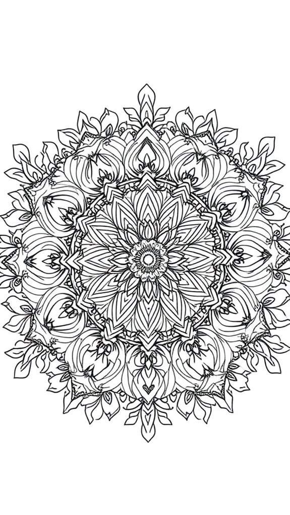 mandala themed baptism coloring page