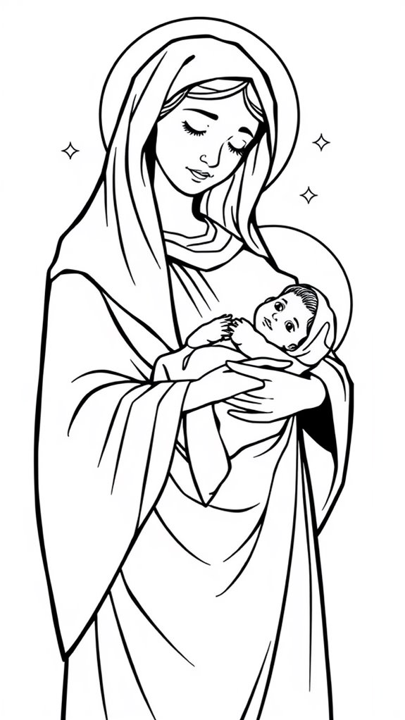 mary and baby jesus