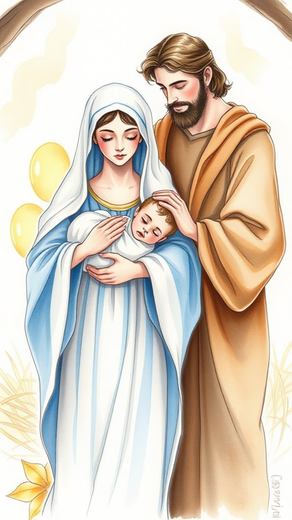 mary and joseph artwork