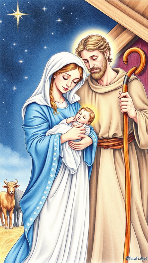 mary and joseph artwork