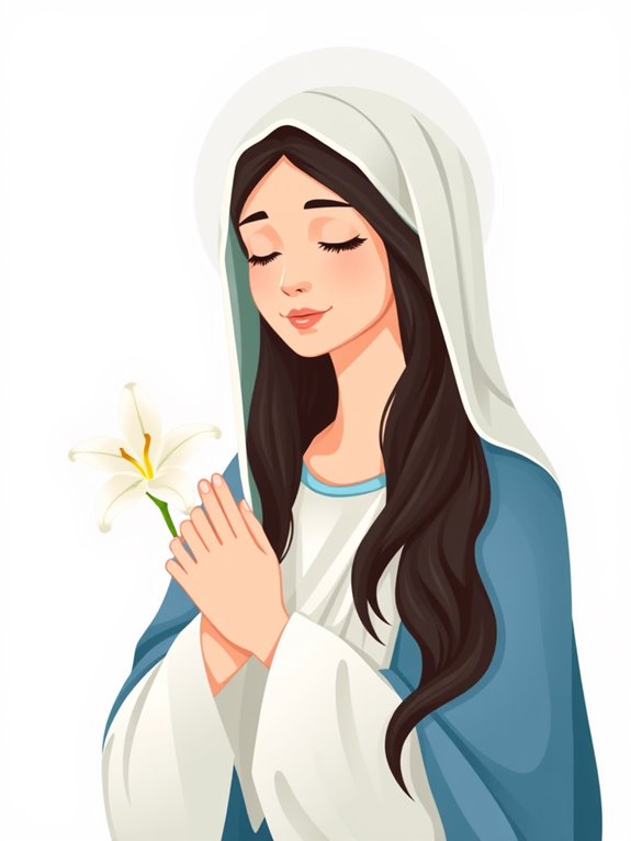 mary clipart illustration design