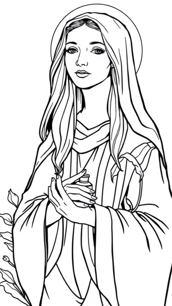 mary magdalene coloring activity