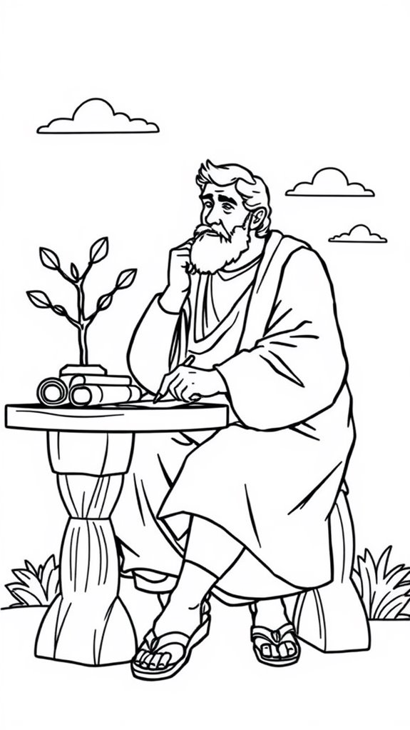 matthew coloring page design